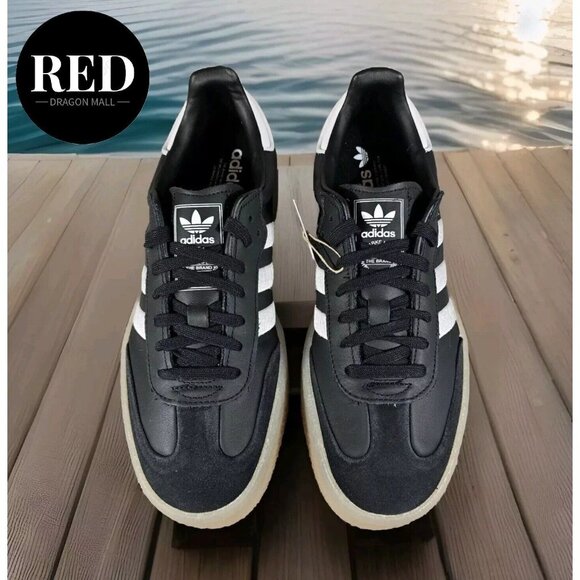 Adidas Sambae OG Leather Shoes Black/Gum Sole ID0436 - Women's Size 10 - Picture 10 of 16